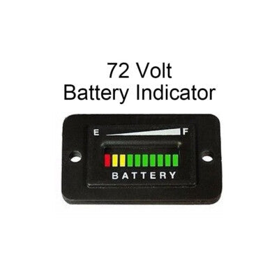 72 Volt Battery Meter Gauge Charger Indicator For Polaris GEM Electric Vehicle