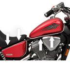 Chrome Motorcycle Tank Fender Windshield Trim 20 ft Roll