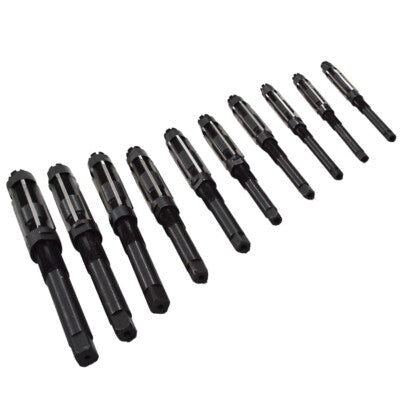9 Pcs/Set Adjustable Hand Reamers A-I, H4-H12, 15/32" to 1-3/16", HSS
