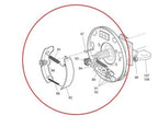 70998-G01 70998-G02 Brake Assembly Set Brake Shoes for EZGO TXT Golf Cart