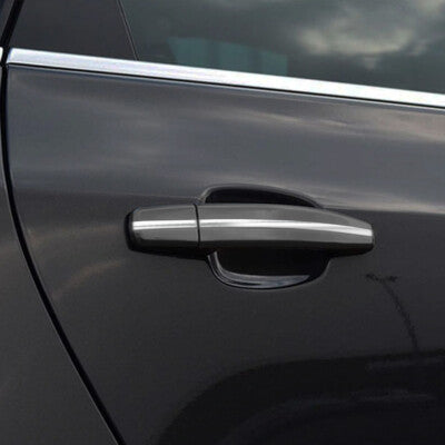 Door Handle Strip Accent Molding Guard DIY Kit 4 Piece with 3M Adhesive Chrome