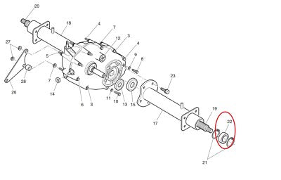 26811G01 Rear Axle Bearing for EZGO 4 Cycle Gas Carts 91 Up