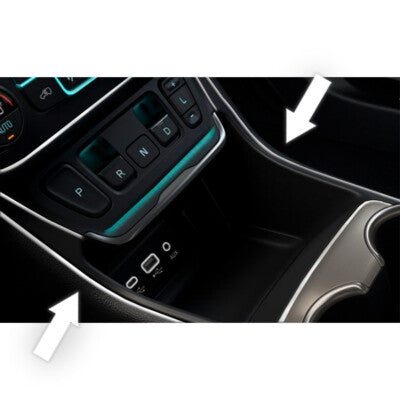 Silver Micro Trim Dash Gauges Stereo Speakers Console DIY Chrome Trim 4mm