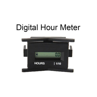 Small Digital Hour Meter 12v 24v 36v for Marine Boat Engine Rectangle