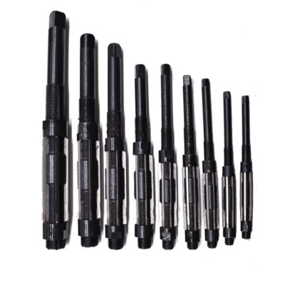 9 Pcs/Set Adjustable Hand Reamers A-I, H4-H12, 15/32" to 1-3/16", HSS