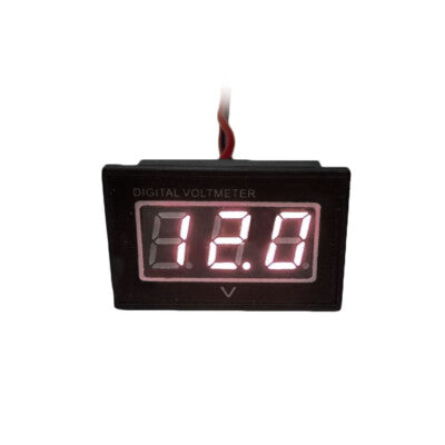 12V Trolling Motor Digital Volt Meter Battery Indicator Charge Status Red