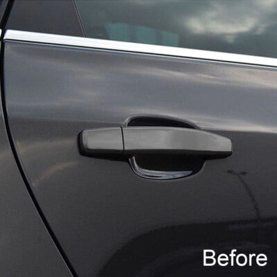 Door Handle Strip Accent Molding Guard DIY Kit 4 Piece with 3M Adhesive Chrome
