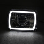 Blue LED Halo Headlights for Mazda 1979-1993 B2200 B2600 RX-7 5X7 7X6 H4 Pair