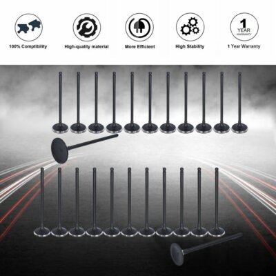 Intake Exhaust Valves For 00-10 Acura Honda Saturn 3.2L 3.5L SOHC 24v J32A1