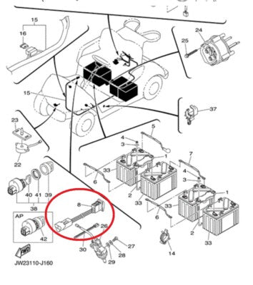 JU2-H2917-00-00 Forward Reverse Switch for Yamaha G22 G29 Drive Golf Carts