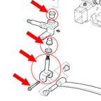 103638601 102287201 King Pin Assembly Kit for Club Car Precedent 2004 Up