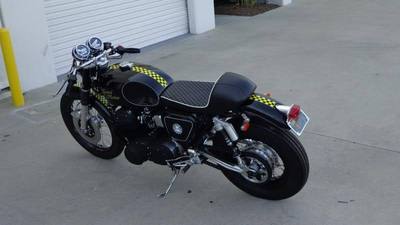 Black Yellow 2 Inch Vintage Motorcycle Rally Sticker Decal Set for Yamaha Triumph