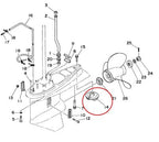 6E5453710100 186097 Zinc Trim Tab Anode For Yamaha Outboards