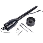 Manual Column Floor Shift Tilt Steering Column w/ Wheel Adapter No Key Black 32"