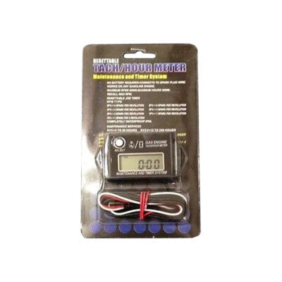 12V Digital RPM Tachometer for 2 Stroke or 4 Stroke Tach Meter Max RPM Recall