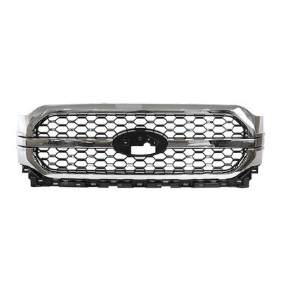 ML3Z-8200-KA Front Bumper Grille Chrome for 2021-2023 Ford F-150 Platinum