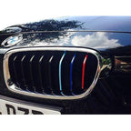 M Colored Kidney Grille Stripe Decal Sticker Set for BMW 3 Series