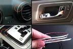 3M Micro Chrome Trim Molding Roll Interior Car Speakers Gauges Dashboard Strip