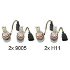 LED Headlight Conversion Kit COB 72W 7600LM High Low Beam For Toyota Camry 07 15