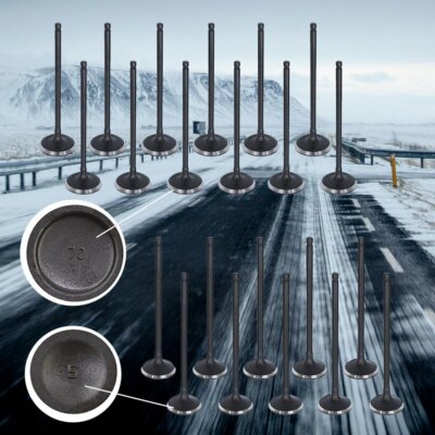 Intake Exhaust Valves For 00-10 Acura Honda Saturn 3.2L 3.5L SOHC 24v J32A1