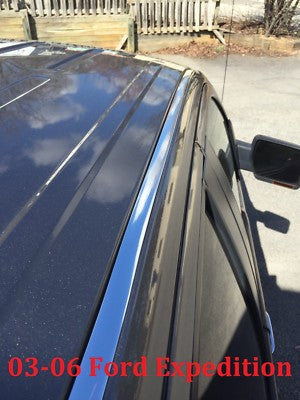 Chrome Roof Top Trim Molding Kit for 2003-2006 Ford Expedition