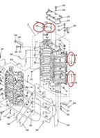 6E5 11325 00 00 Part Cylinder Anode Zinc for Yamaha F9 9 F350
