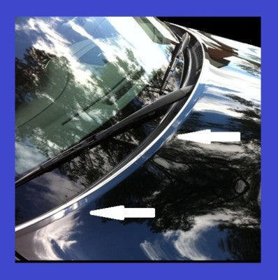 Universal Mirror Chrome Hood Trim Lip Edge Molding Package Accent