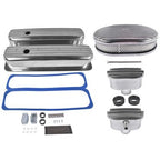 Aluminum Full Finned 12" Air Cleaner Dress Up Kit for Chevrolet Small Block 350