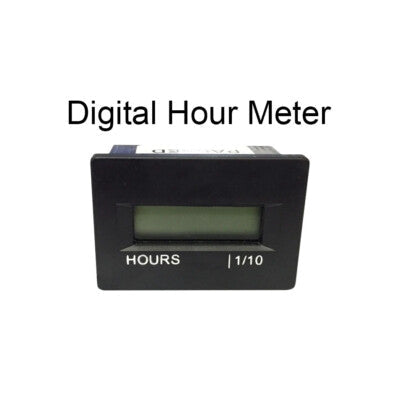Small Digital Hour Meter 12v 24v 36v for Marine Boat Engine Rectangle