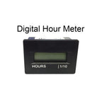 Small Digital Hour Meter 12v 24v 36v for Marine Boat Engine Rectangle