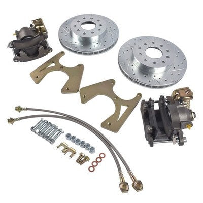 For GM 10 & 12 Bolt Buick Skylark Chevy Bolt-On Rear Disc Brake Kit w/ E-Brake