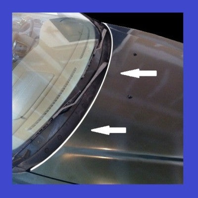 Universal Mirror Chrome Hood Trim Lip Edge Molding Package Accent