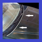 Universal Mirror Chrome Hood Trim Lip Edge Molding Package Accent