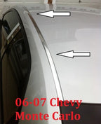 Chrome Roof Top Trim Molding Kit For 2006-2007 Chevy Monte Carlo