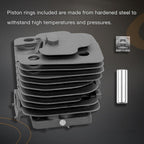 309893007 Cylinder Piston Repair Kit for Ryobi Homelite Chainsaw RY3714 RY3716