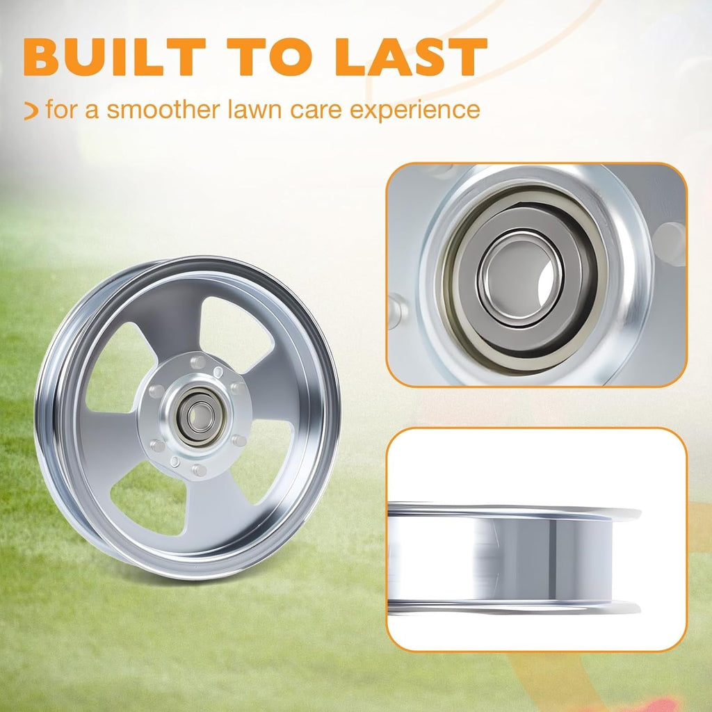 5102831 Flat Idler Pulley for Ferris 48 52 61 72 Deck Lawn Mower 5104717 3 Pack