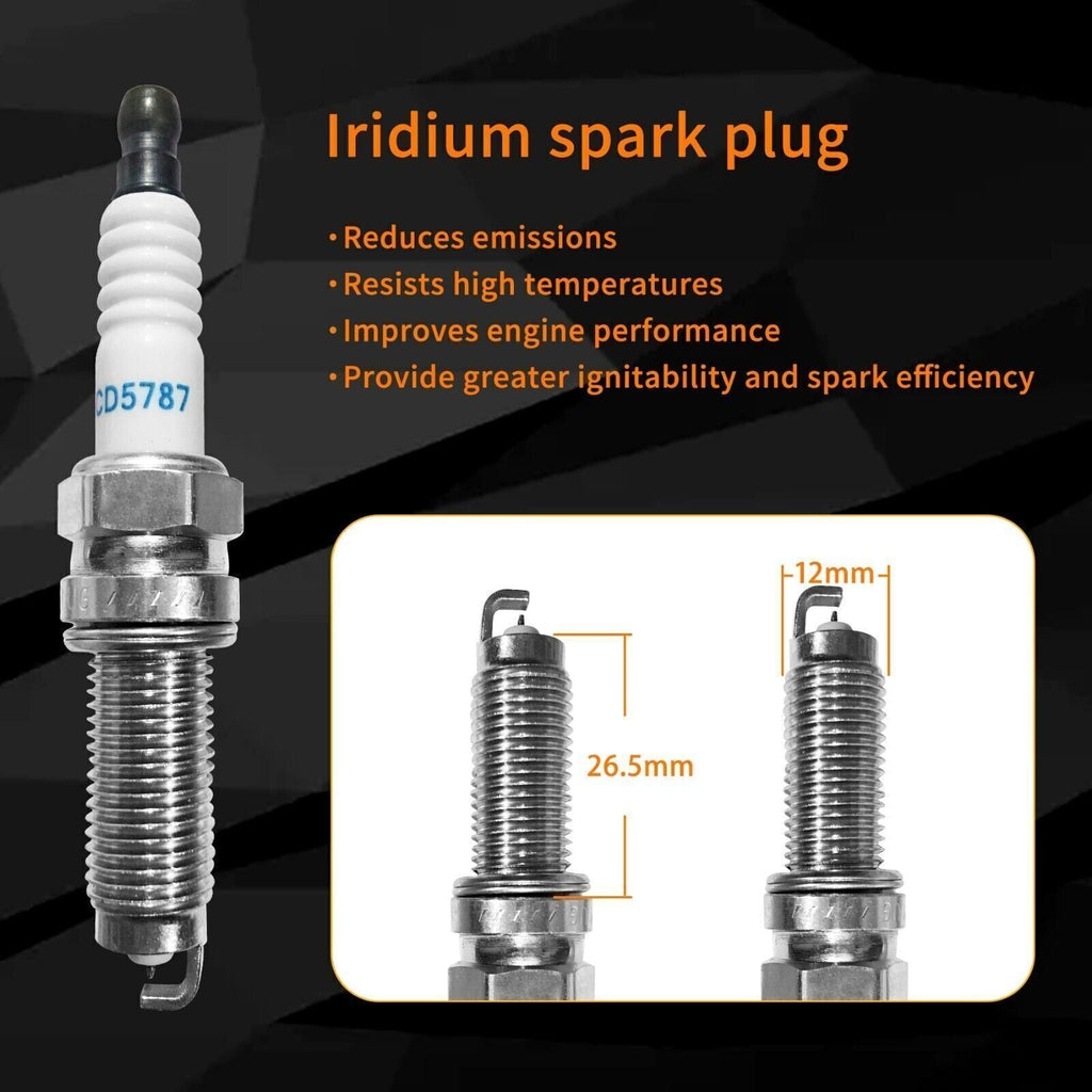 UF596 Ignition Coil Spark Plugs Pack For Toyota Corolla Prius Lexus 1.8L 4
