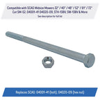 Spindle Blade Bolt Hex Nut 5-8 11x9 1 2 for SCAG Mower 04001 41 04020 09