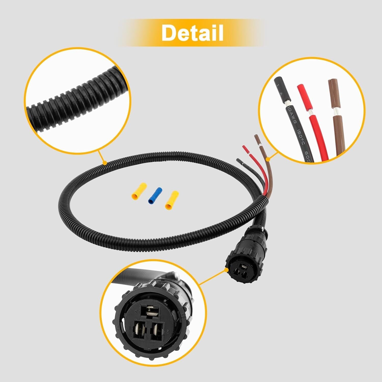 86511459 187103A1 Power Connector Kit for Case IH Tractor Combine Cotton Picker