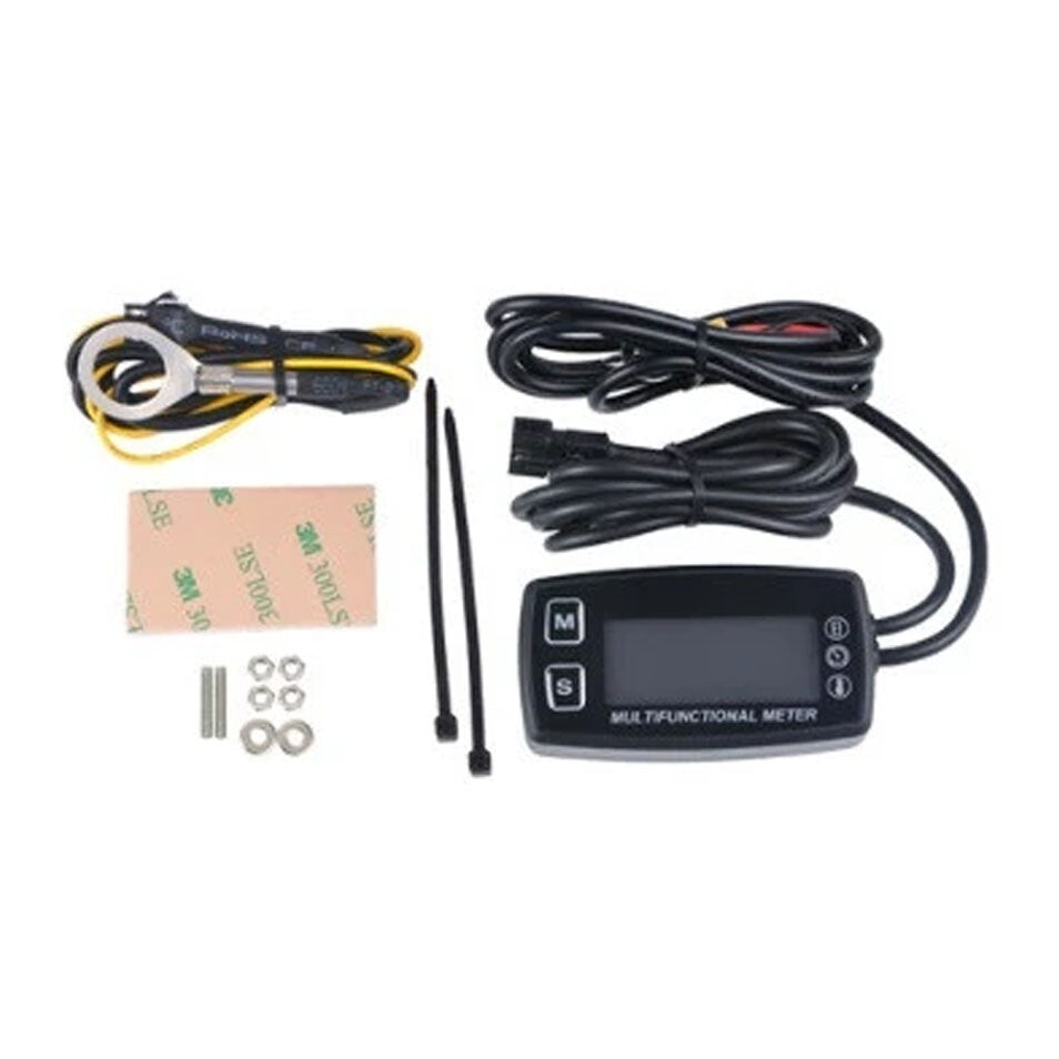 Digital Tachometer and Hour Meter and Thermometer Multi Function Meter