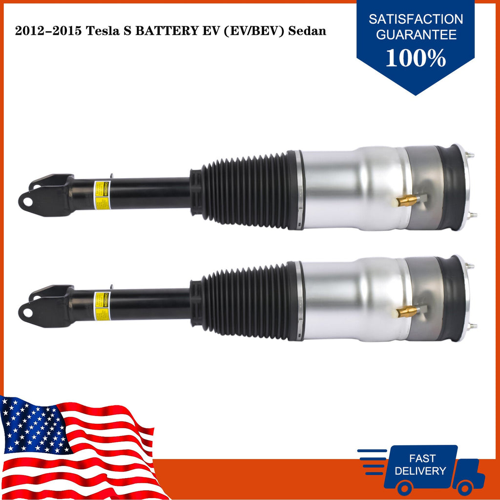 2x Front Left Right Air Suspension Struts For Tesla S BATTERY EV (EV/BEV) 12-15