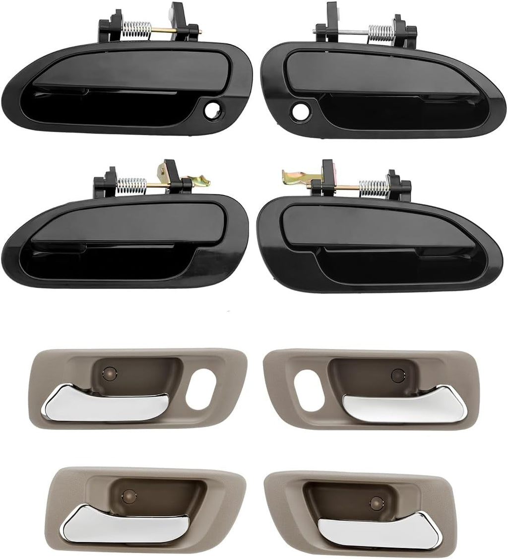 72165S84A01ZC Outside Exterior Interior Door Handle Set for 1998-02 Honda Accord