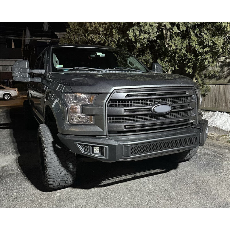 Matte Black Front Bumper Grille W/O Camera Hole for 2015-2017 for Ford F-150