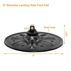 9 Inch Round Trailer Jack Landing Foot Plate for A Frame Boat RV Camper 2 Pcs