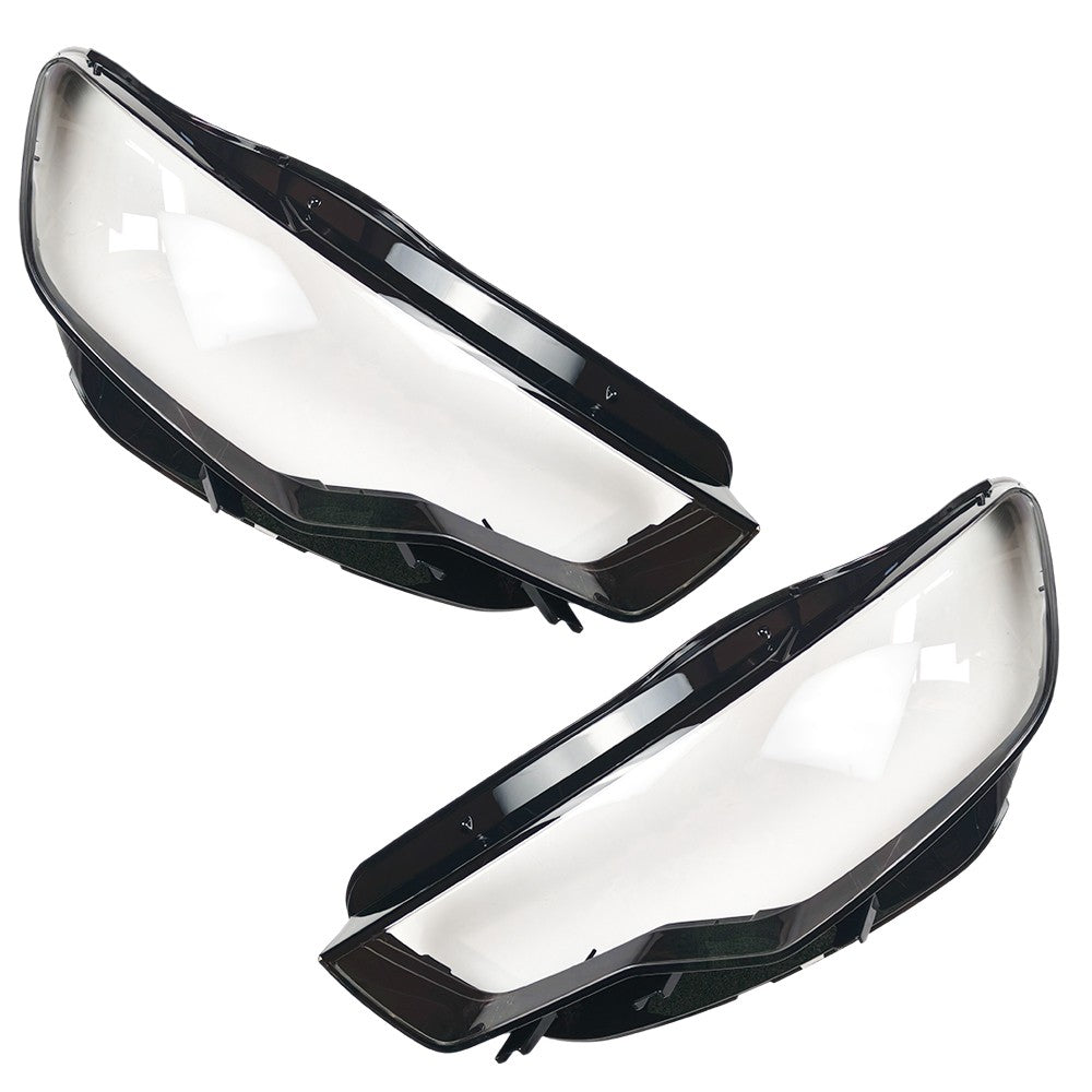 Clear Headlight Headlamp Lens Covers Left and Right for Audi A6 C7 2011 2015