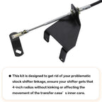 Transfer Case Cable Shift Linkage Heavy Duty Upgrade for 97-06 Jeep Wrangler TJ