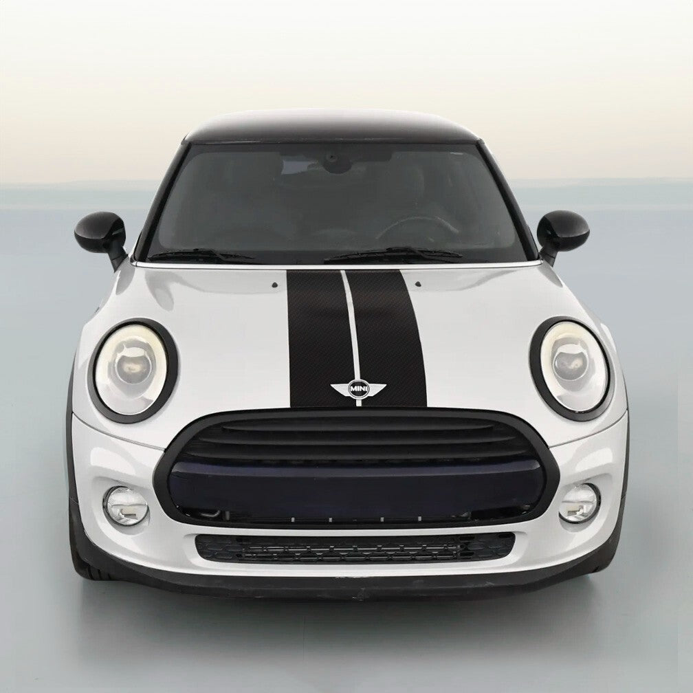 4 Inch Vinyl Bonnet Boot Rally Racing Stripe Decal Kit for Mini Cooper S