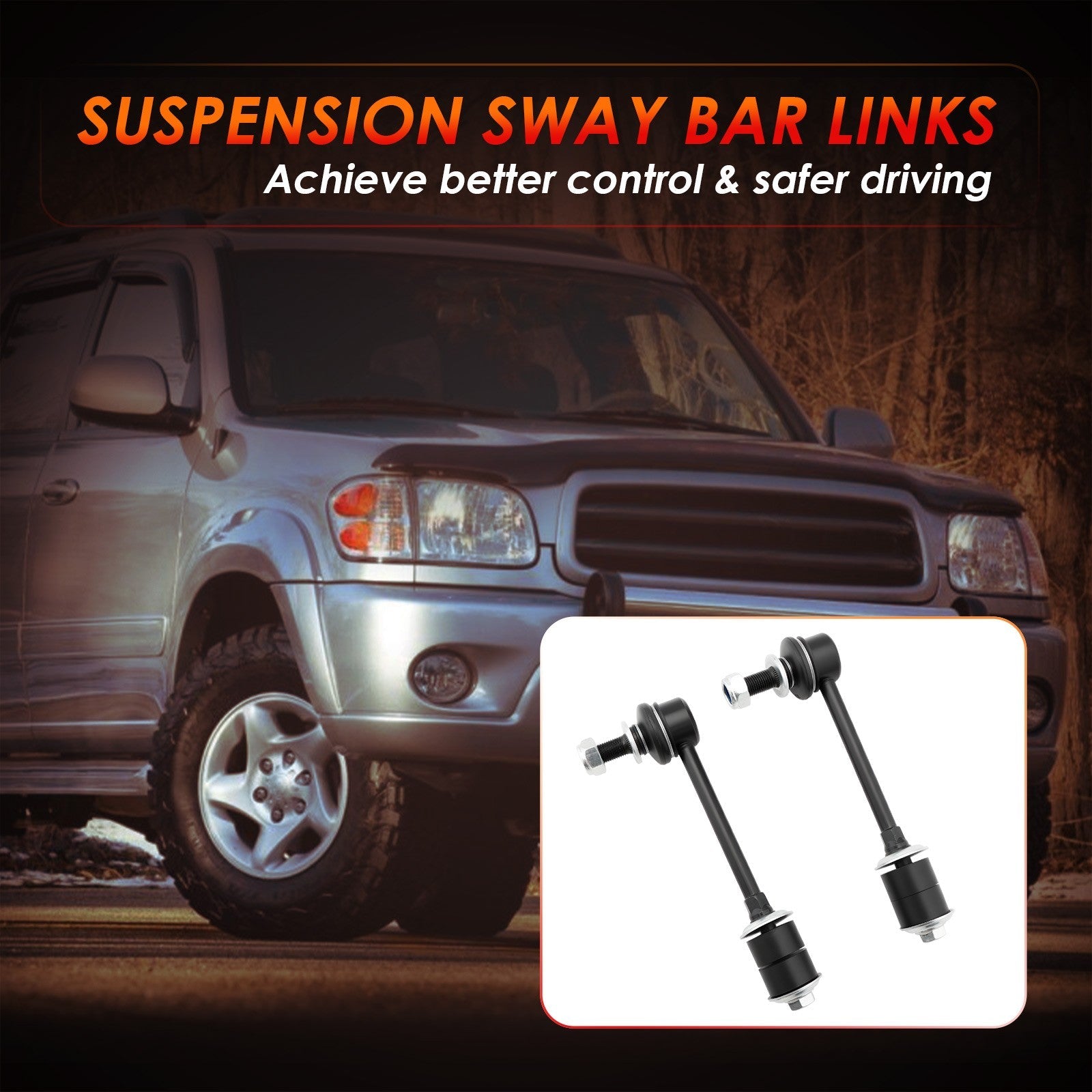 Left Right Front Sway Bar Stabilizer Links For Toyota Tundra Sequoia 00 07 2
