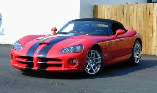 8 Inch Vinyl Rally Stripes Racing Stripe Kit Hood Trunk Roof for Dodge Viper