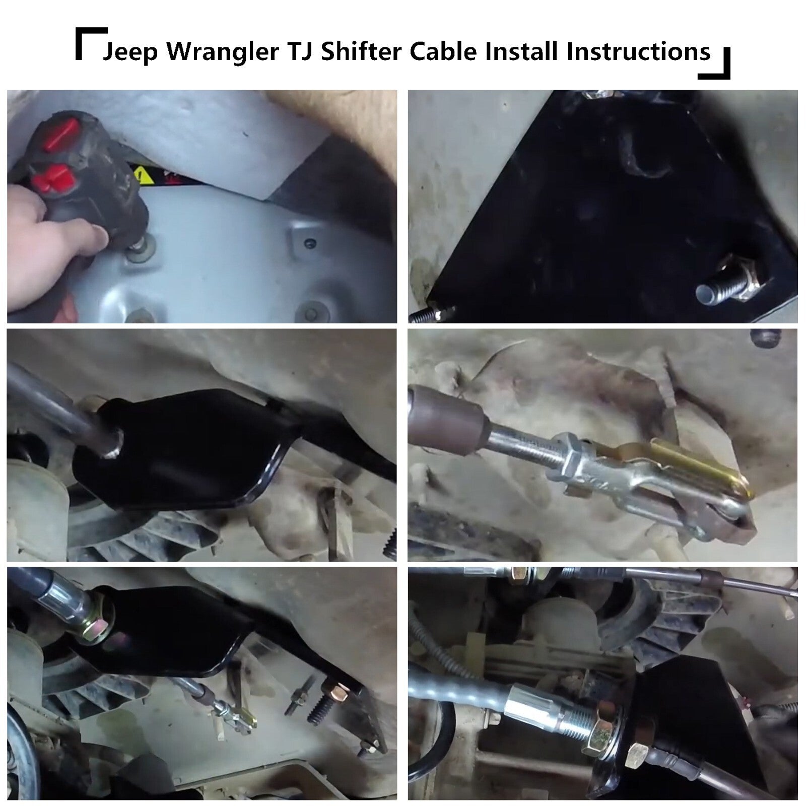 Transfer Case Cable Shift Linkage Heavy Duty Upgrade for 97-06 Jeep Wrangler TJ